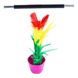Harilla Magic Flower Pot and Wand Magic Appearing Flower Magic Trick Performance Prop Funny Toy Simple Magic Tricks Magic Show