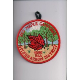 1980 Golden Arrow District Red Maple Camporee patch