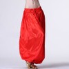 MUNAFIE Belly Dance Arab Carnival Satin Pants Hot Red