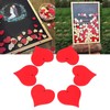 100Pcs Wood Slices HandMade Red HeartShaped Pendant Crafts DIY Wedding
