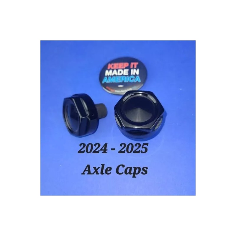 WILLY SHINY HARLEY 2024-2025 FORK LEG AXLE CAPS HEX DESIGN