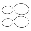 VGOL Pack of 4 replacement belts for cassette players, replacement