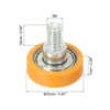 PATIKIL 4pcs 22mm Drawer Roller Plastic Drawer Pulley Replacement Wheel