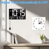 PERSUPER 13" Digital Wall Clock Large Display with Remote, 25
