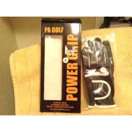 POWER GRIP NEW $37 POWER Grip PA GOLF breathable LEATHER women BLK GOLF Gloves Left Hand  S