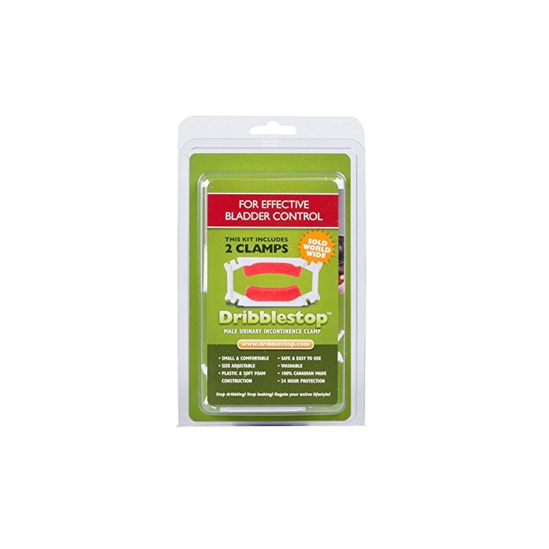 Dribblestop Male Urinary Incontinence Clamp | Pack of 2 |