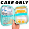 CASEMATIX 8" Turquoise Asthma Inhaler Case for Travel Fits Spacer,