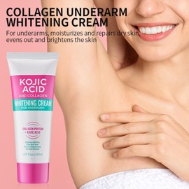 Collagen Armpit Cream for Firmer and Brightened Skin, Pack of 2, Moisturiser for Soft and Smooth Skin, Reduces Dark Discolouration and Unwanted Odours in the Armpit Area