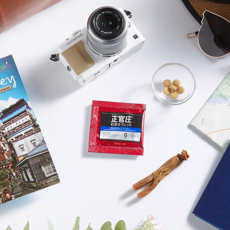 正官庄 (ジョンガンジャン) 紅参タブレット【お試し】紅参(ホンサム) 6年根 高麗人参 サプリ 28粒 (4粒×7袋) 国内正規品