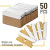 Bates Choise - Single Edge Razor Blades, 50 Pack, Gold,