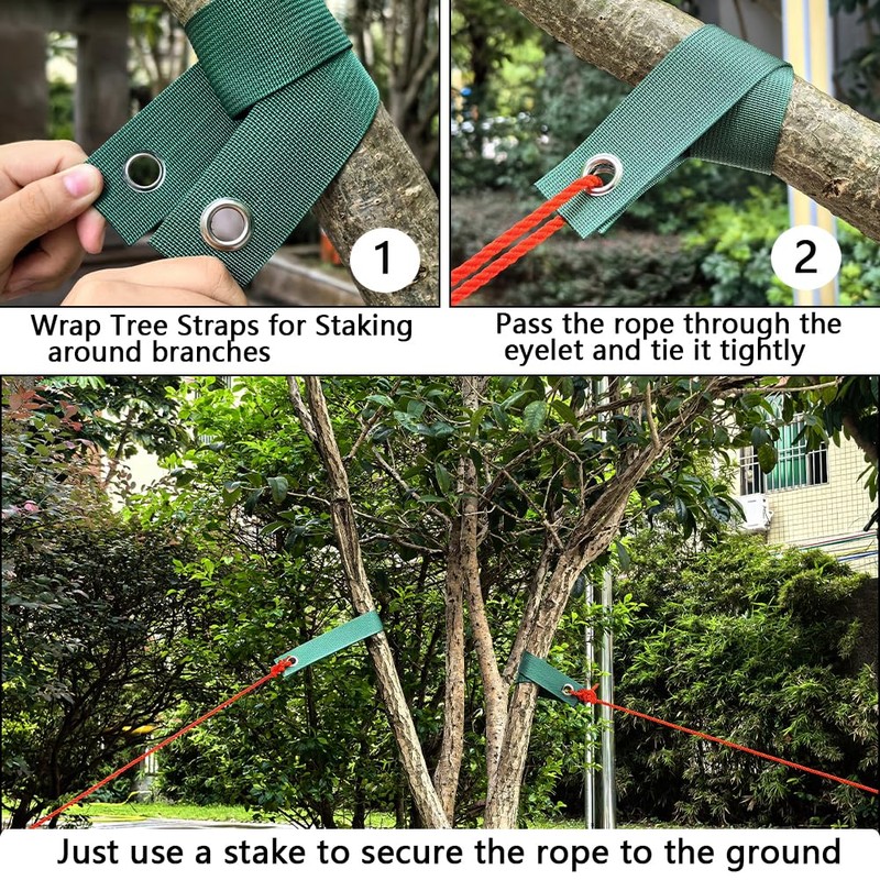 Liaogo 8 Pack Tree Straps for Staking, Premium Quality Tree