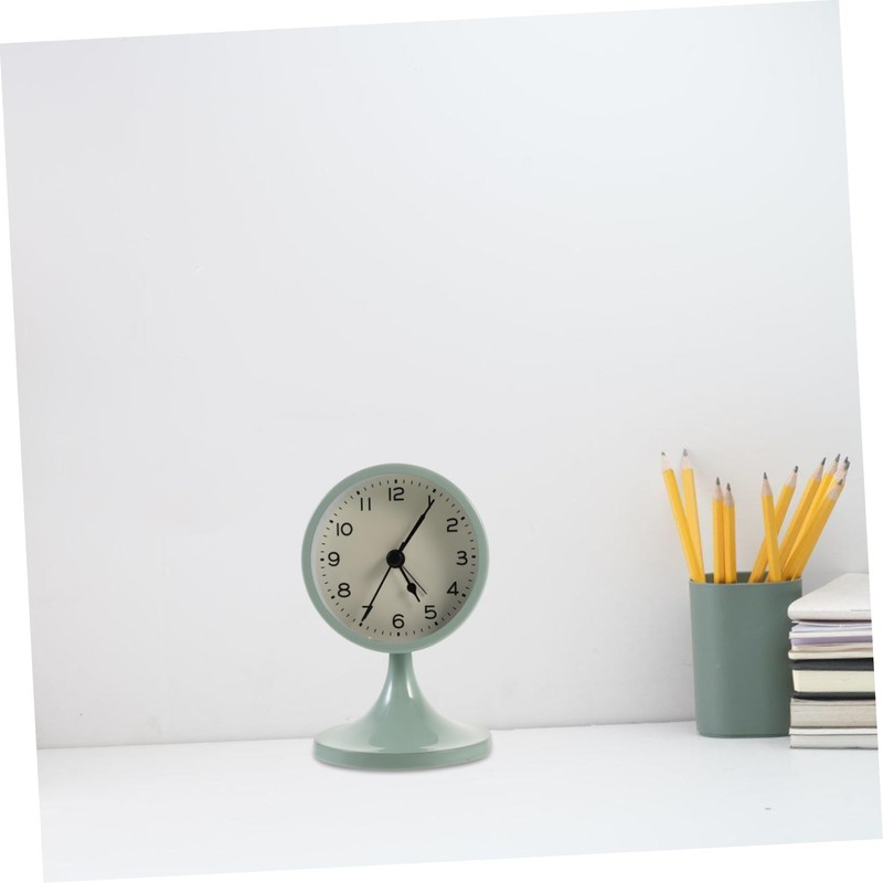 GRIRIW Elegant Silent: Vintage Round Alarm Clock Bedroom Table Clock