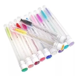 Eye-Art Porta Cepillo Para Pestañas Con Cepillo Glitter 10 Piezas