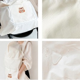 Baby Carrier Cover Universal - Sun Protection & Waterproof Baby Sling Cover Cute Bear Breathable Infant Carrier Rain Cover for Spring and Summer 33.46 * 31.5inch (Bear)