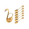 4.8 in Coffee Spoon Set With Holder, Swan Spoon And