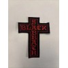Handmade Black Sabbath Patch Iron on Embroidered Cross Patch High