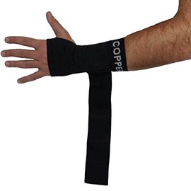 COPPER HEAL Long Wrist Cuff with Adjustable Bandage - Suitable for Both Right and Left Hand - Straps with Short Sleeves Wraps Medical Recovery