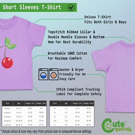 Custom Baby & Toddler T-Shirt Red Cherry Cotton Boy Girl Clothes