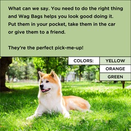 Otis and Claude Wag Bags Doggie Cleanup Bags - 18 Count