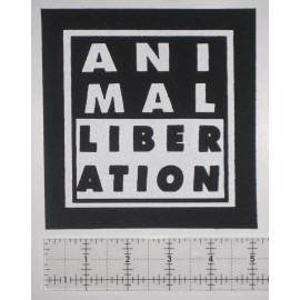 Chat Noir Animal Liberation Front Patch Aus-Rotten Vegan Vegetarian Anarcho ALF Punk Crust