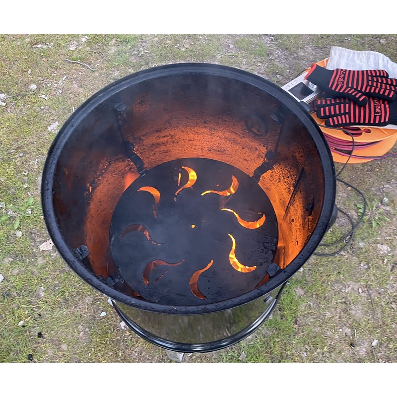 FireDial Baffle Plate Heat Management System for Charcoal BBQ and