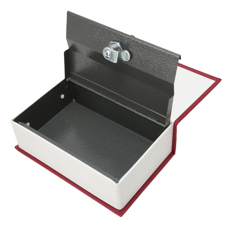 Book Safe Storage Box with Keys Stainless Steel Secret Hidden