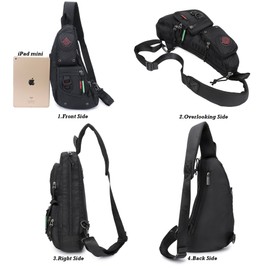 Sling Chest Bags, Sling Backpacks Shoulder Fanny Backpack Purse Crossbody Bag for Men Women Outdoor Riding Running Travel (Army Green)