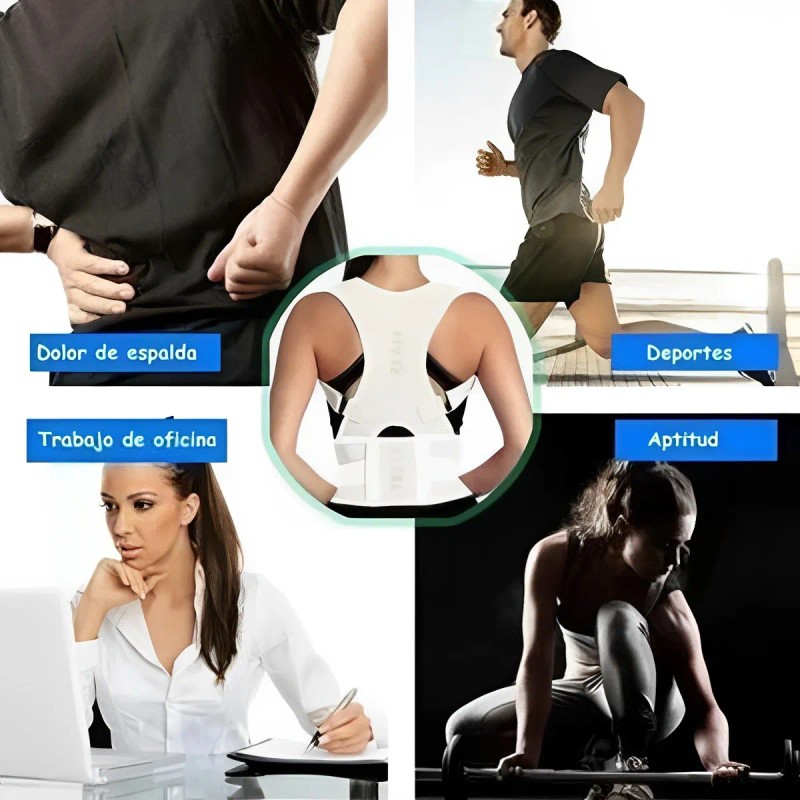 Chaleco Corrector De Postura Con Imanes Para Hombre Y Mujer