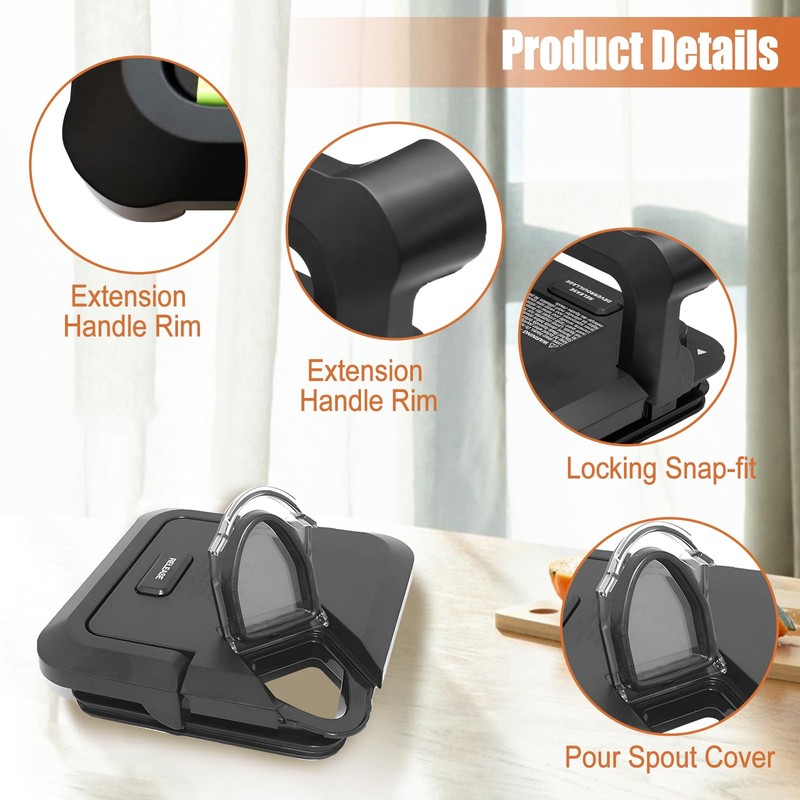 Blender Lid for Ninja Pitcher Blender 72 oz, Replacement Locking
