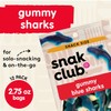 Snak Club Gummy Sharks Candy, Blue Raspberry Fruit Flavored Candy