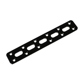 MYST 6064 Mounting Bracket (Cationic Electrodeposition), Black, Width 1.0 x Length 5.8 x Thickness 0.1 inches (25 x 148 x 3 mm) for DIY