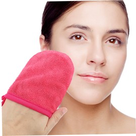 Beavorty Facial Cleaning Gloves Reusable Makeup Remover Mitts Skin-friendly Comfortable for Home Cleaning