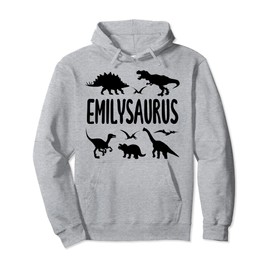 Dinosaur T Rex Emily Emilysaurus Girls Dino Name Pullover Hoodie