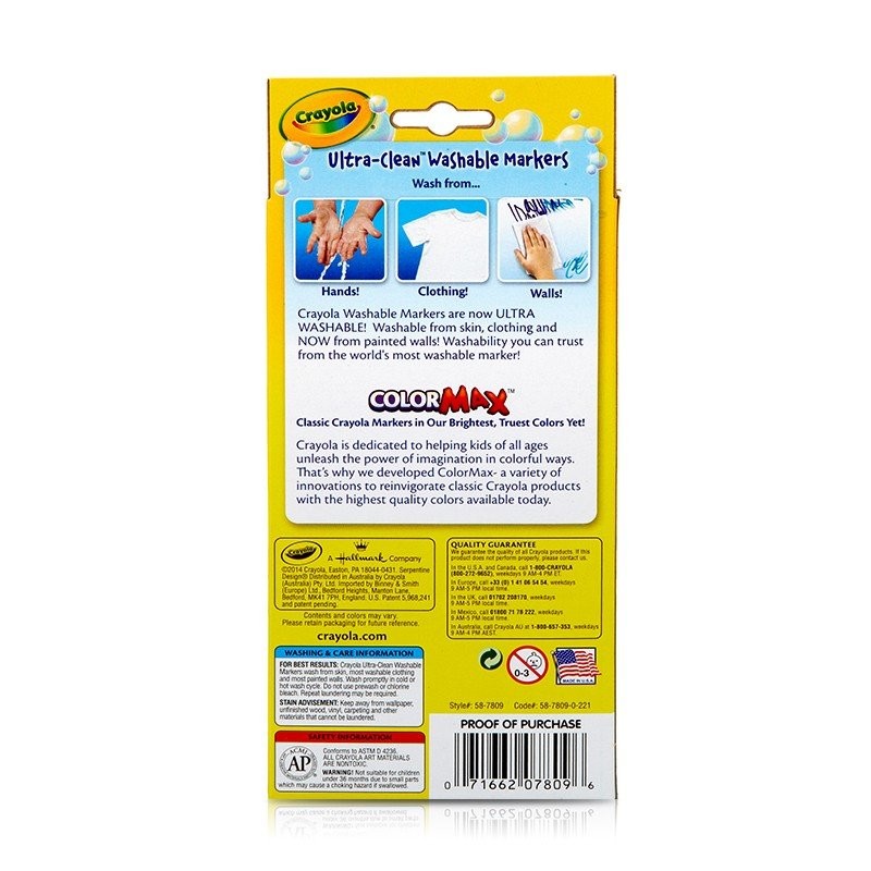 Crayola 8ct Washable Markers Fine