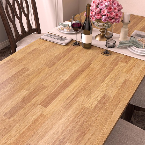 HelloWall 30"x160" Butcher Block Contact Paper Peel and Stick Countertop