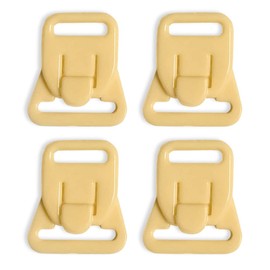 Nursing Bra Clips 5/8" Beige Two Part Clip Plastic Fasteners Nursing Clips Maternity Bra Quick Clip Bra Clips 4 in a Pack