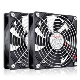 Wathai 120 mm x 25 mm 12 V Computer Case Fan 12 Volt 2 Pin High Performance DC Fan Pack of 2