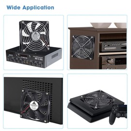 GDSTIME 120 mm Case Fan 120 mm Fan 120 mm PC Fan 120 x 25 mm Dual Ball Bearing 12 V Computer Fan 2000 RPM DC Brushless Fan for Workstation PSU Receiver Projector
