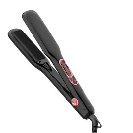 JINRI Volumizing Hair Iron, Pumped-Up Volume, Adjustable Temp, 360 ° Tail Rotation, Lasting Hair Volume, for Short Or Thin Hair, Dual Voltage（100-240V）, Black