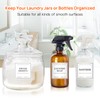 TESWEY Laundry Labels - 18PCS PVC Set for Organizing, Waterproof