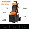 LawnMaster FD1501 Electric Wood Chipper Shredder 15-Amp 1.5-Inch Cutting Diameter