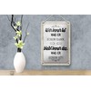 Femer Blechschild Spruch 12x18 cm Wer immer tut was er