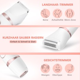 Facial Hair Remover for Women, 3-in-1 Intimate Shaver for Women