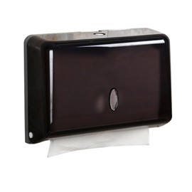 Wall Mount Paper Towel Dispenser Z Fold Simple ABS Paper Towel Holder for Lounges Toilets Kitchens Hospitals Black