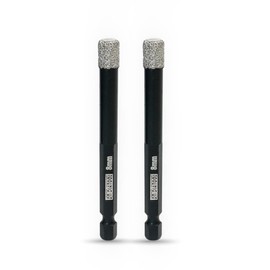 8mm Dry Diamond Drill Bits for Tile Porcelian Marble Granite Brick with 1/4-Inch Hex Shank Pack of 2 by DT-DIATOOL