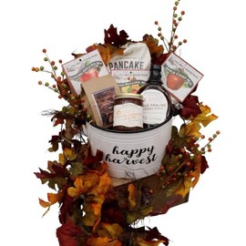 Gift Basket Village - Late Harvest Gift Basket, Autumnal Treats in Metal Tin, Ideal for Any Occasion This Fall