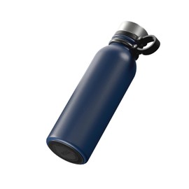 OUTDOORS PROFESSIONAL OUTD9263 20-Oz. Stainless Steel Double-Walled Vacuum-Insulated Travel Bottle with Leakproof Screw Cap (Navy Blue)