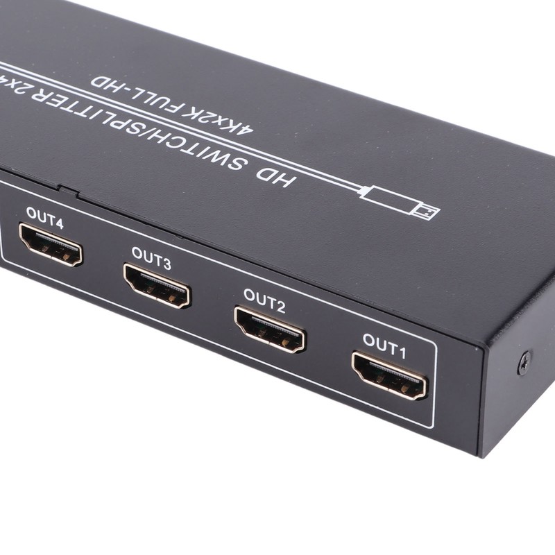 HD Multimedia Interface Splitter 2 in 4 Out 4K HD