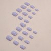 WAFOLOZE Light Purple Press on Nails Short, 24pcs Nails Press