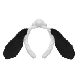 Dinghaole Cute Lamb Ears Headband,Black White Woolly Sheep Hat and Ears Hair Band Headban,black sheep headband,Cartoon Sheep Ears Headband,Cosplay Costume Accessory,Animal Head Band Fancy Dress